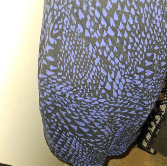 Womans Mini Blue And Black Tank Dress - Picture 9 of 10